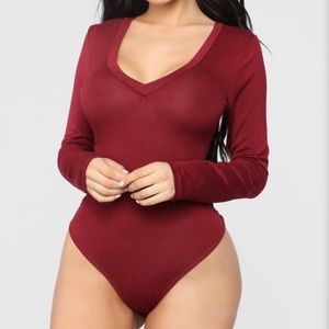 Voted Most Popular Bodysuit - Burgundy